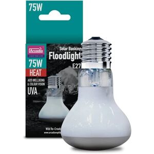 Arcadia Solar Basking Floodlight - 75W Reptile Terrarium Lamp Arcadia Solar Basking Floodlight - 75W Reptile Terrarium Lamp