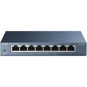 TP-Link TL-SG108 8-Port Gigabit Ethernet Switch - Black TP-Link TL-SG108 8-Port Gigabit Ethernet Switch - Black