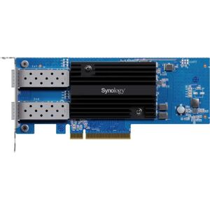Tarjeta de red Synology E25G30-F2 - 2x 25GbE, PCIe 3.0, Azul Tarjeta de red Synology E25G30-F2 - 2x 25GbE, PCIe 3.0, Azul
