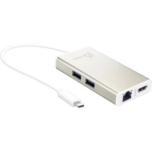 J5create JCA374 USB-C HDMI RJ45-Adapter - 4K 0,25m J5create JCA374 USB-C HDMI RJ45-Adapter - 4K 0,25m