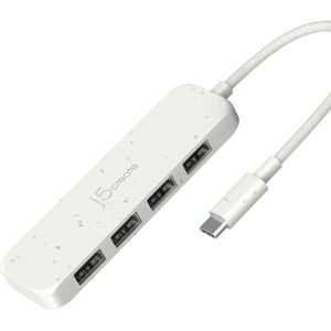 j5create JCH341EW USB 3.2 Gen 1 Type-C 10000 Mbit/s Blanc - Hub USB j5create JCH341EW USB 3.2 Gen 1 Type-C 10000 Mbit/s Blanc - Hub USB