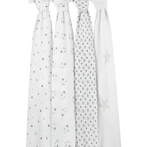 Aden + Anais Organic Cotton Muslin Swaddle Blanket - Pack of 4 Aden + Anais Organic Cotton Muslin Swaddle Blanket - Pack of 4