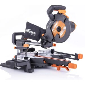 Scie à onglet Evolution Power Tools R210SMS-300+ - Coupe multi-matériaux 210 mm - Publicité Scie à onglet Evolution Power Tools R210SMS-300+ - Coupe multi-matériaux 210 mm - Publicité