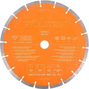 Evolution Power Tools PD255SEG-CS Premium Diamond Disc Cutter Blade - 255mm, 22.2mm, Hard & Abrasive Material Evolution Power Tools PD255SEG-CS Premium Diamond Disc Cutter Blade - 255mm, 22.2mm, Hard & Abrasive Material