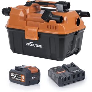 Evolution Power Tools R11VAC-Li EXT Wet & Dry Vacuum Cleaner - Cordless 18V Lightweight Evolution Power Tools R11VAC-Li EXT Wet & Dry Vacuum Cleaner - Cordless 18V Lightweight