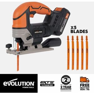 Evolution Power Tools R90JGS-Li EXT Jigsaw - 18V, 2.0Ah Evolution Power Tools R90JGS-Li EXT Jigsaw - 18V, 2.0Ah