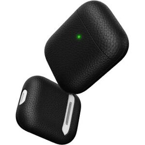 KeyBudz Artisan Leren Hoes voor AirPods - Zwart - Oordopjescase KeyBudz Artisan Leren Hoes voor AirPods - Zwart - Oordopjescase
