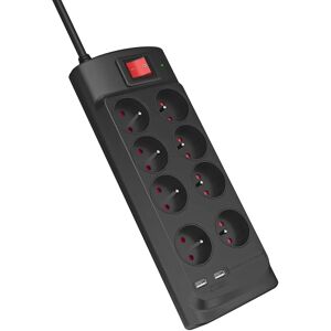 Monster 8-uttag överspänningsskydd förlängare - 2 USB-A Monster 8-uttag överspänningsskydd förlängare - 2 USB-A