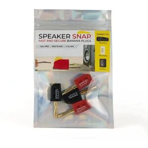 Speaker Snap - Fiches banane - Noir, Rouge - Accessoires électroniques Speaker Snap - Fiches banane - Noir, Rouge - Accessoires électroniques