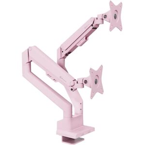 Support Moniteur Rose Arozzi - Dual 32" VESA - Publicité Support Moniteur Rose Arozzi - Dual 32" VESA - Publicité