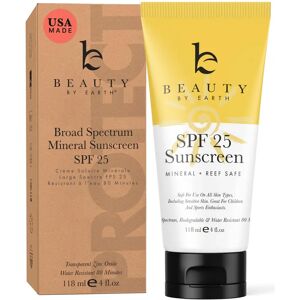 Beauty By Earth Crème Solaire Minérale SPF 25 - Publicité Beauty By Earth Crème Solaire Minérale SPF 25 - Publicité