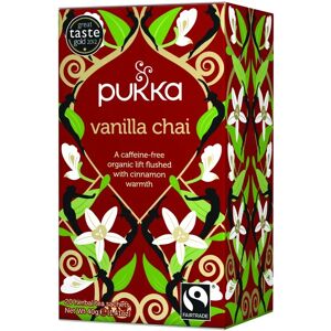 Pukka Vaniljainen Chai Yrttitee - Luomu, Kofeiiniton, Eettinen Pukka Vaniljainen Chai Yrttitee - Luomu, Kofeiiniton, Eettinen