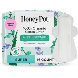 Honey Pot Organic Super Herbal Pads with Wings - Sanitary Product Honey Pot Organic Super Herbal Pads with Wings - Sanitary Product