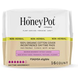 Honey Pot Organic Cotton Incontinence Pads - 16 Pack Honey Pot Organic Cotton Incontinence Pads - 16 Pack