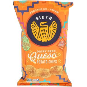 Siete Queso Kettle Cooked Potato Chips - Dairy-Free Cheese Flavor Siete Queso Kettle Cooked Potato Chips - Dairy-Free Cheese Flavor