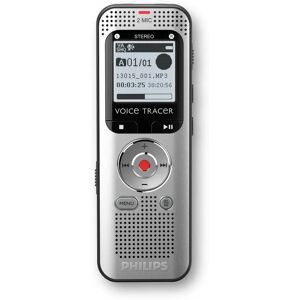 Philips DVT2015 Voice Recorder - 8GB, Silver, High-Quality Audio Philips DVT2015 Voice Recorder - 8GB, Silver, High-Quality Audio
