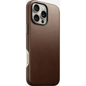 Funda de Cuero Marrón Nomad para iPhone 16 Pro Max Funda de Cuero Marrón Nomad para iPhone 16 Pro Max