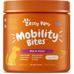 Zesty Paws, Mobility Bites for Dogs, Hip and Joint, Duck - Dog Treats Zesty Paws, Mobility Bites for Dogs, Hip and Joint, Duck - Dog Treats