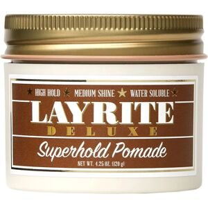 Layrite Superhold Pomade - Korkeajännite, Keskivahva Kiilto - Pomade miehille Layrite Superhold Pomade - Korkeajännite, Keskivahva Kiilto - Pomade miehille