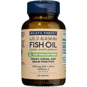 Wiley's Finest Wild Alaskan Fish Oil 60 Softgels - Omega-3, EPA & DHA Wiley's Finest Wild Alaskan Fish Oil 60 Softgels - Omega-3, EPA & DHA