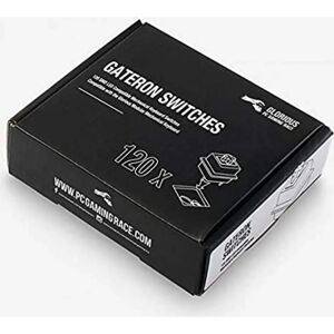 Glorious Gateron Silent White Switches - Linear Silent (120 Pieces) - Keyboard switches Glorious Gateron Silent White Switches - Linear Silent (120 Pieces) - Keyboard switches