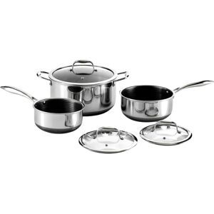 Hexclad Gordon Ramsay Hybrid Kokkegodsett - 3 Gryter og Lokk Hexclad Gordon Ramsay Hybrid Kokkegodsett - 3 Gryter og Lokk