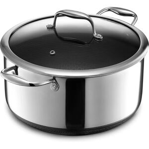 Hexclad Hybrid Kjele - 7,6L med glasslokk Hexclad Hybrid Kjele - 7,6L med glasslokk