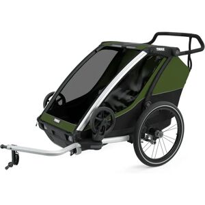 Thule Chariot Cab 2 - Child Bike Trailer for 1-2 Kids - Green Thule Chariot Cab 2 - Child Bike Trailer for 1-2 Kids - Green