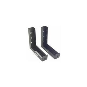 Elite Screens ZVMAXLB6-B 6" Black Wall Mount L-Brackets - Projection Screen Accessories Elite Screens ZVMAXLB6-B 6" Black Wall Mount L-Brackets - Projection Screen Accessories
