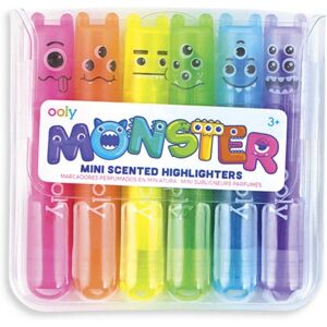 Ooly Mini Monster Highlighters - 6 pcs - Colorful, Scented, Fun Ooly Mini Monster Highlighters - 6 pcs - Colorful, Scented, Fun