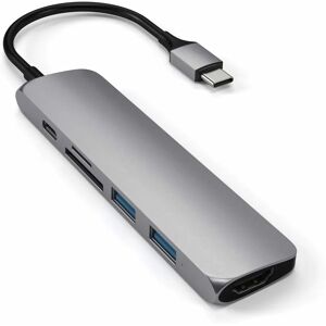 Satechi Silver Laptop Dock/Port Replicator - USB 3.2 Gen 1 Type-C Satechi Silver Laptop Dock/Port Replicator - USB 3.2 Gen 1 Type-C