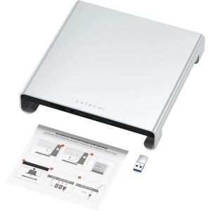 Satechi Silver USB-C Monitor Stand Hub for iMac - Ergonomic Docking Station Satechi Silver USB-C Monitor Stand Hub for iMac - Ergonomic Docking Station