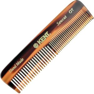 Kent Handmade Coarse and Fine Toothed Pocket Comb - 11 cm Kent Handmade Coarse and Fine Toothed Pocket Comb - 11 cm