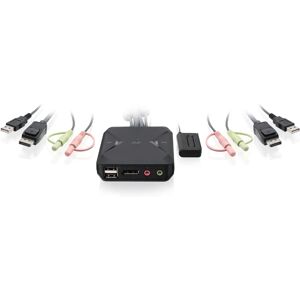 IOGear GCS52DP Commutateur KVM DisplayPort à 2 Ports - Noir - Publicité IOGear GCS52DP Commutateur KVM DisplayPort à 2 Ports - Noir - Publicité
