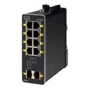Cisco IE-1000-8P2S-LM Hallittu Gigabit Ethernet PoE kytkin - Teollinen verkkolaite Cisco IE-1000-8P2S-LM Hallittu Gigabit Ethernet PoE kytkin - Teollinen verkkolaite
