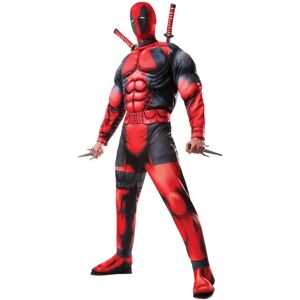 Rubie's Deadpool Costume - Muscle Chest - Marvel Superhero - Red Rubie's Deadpool Costume - Muscle Chest - Marvel Superhero - Red