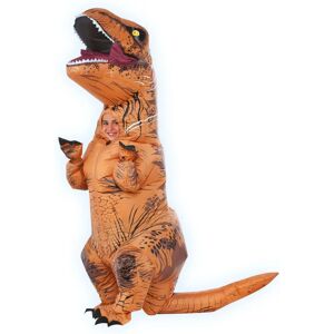 Rubies Kids Official Jurassic World Inflatable T-Rex Costume - Brown Rubies Kids Official Jurassic World Inflatable T-Rex Costume - Brown