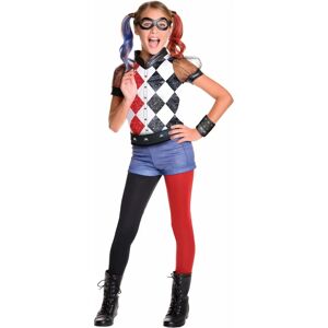 Rubie's Harley Quinn Kids DC Superhero Girls Deluxe Costume - Kids, White, Small Rubie's Harley Quinn Kids DC Superhero Girls Deluxe Costume - Kids, White, Small