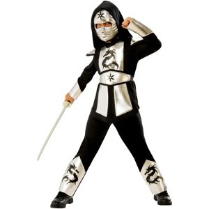 Rubie's - Costume Dragon Ninja Silver 7-8 - Costume Rubie's - Costume Dragon Ninja Silver 7-8 - Costume