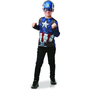 Rubies Captain America Kostüm - Einheitsgröße - Authentisches Marvel-Design Rubies Captain America Kostüm - Einheitsgröße - Authentisches Marvel-Design