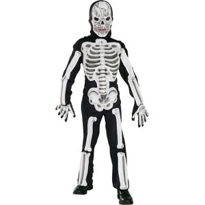 Rubie's Skeleton Costume - Kids Black/Red, US Size Rubie's Skeleton Costume - Kids Black/Red, US Size