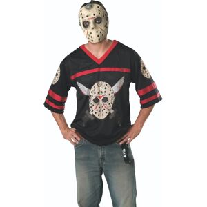 Rubie's Jason Voorhees Hockey Jersey - Friday The 13th - Hockey Jersey, Mask, Standard Rubie's Jason Voorhees Hockey Jersey - Friday The 13th - Hockey Jersey, Mask, Standard