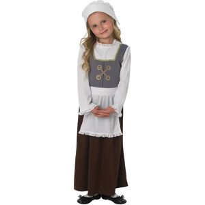 Rubie's Girl Costume - Tudor Medieval Dress with Apron & Bonnet - Kid's Costume Rubie's Girl Costume - Tudor Medieval Dress with Apron & Bonnet - Kid's Costume
