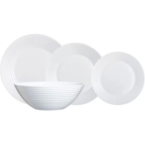 Set de Vajilla Luminarc Harena Blanco de Vidrio - 19 Piezas Set de Vajilla Luminarc Harena Blanco de Vidrio - 19 Piezas