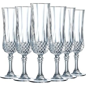 Set di flute di champagne Longchamp Cristal d'Arques - 12cl Design vintage Set di flute di champagne Longchamp Cristal d'Arques - 12cl Design vintage