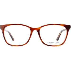 Calvin Klein CK20509 241 Brown Tortoise Rectangle Glasses - Unisex Calvin Klein CK20509 241 Brown Tortoise Rectangle Glasses - Unisex