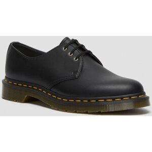 Dr. Martens 1461 Vegan - Svart glatt/gul søm Dr. Martens 1461 Vegan - Svart glatt/gul søm
