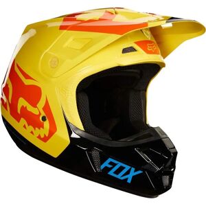 Casco MX Fox V2 Preme - Unisex, Talla L, Negro Rojo Amarillo Casco MX Fox V2 Preme - Unisex, Talla L, Negro Rojo Amarillo