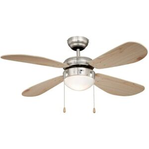 Wentylator sufitowy Aireryder Nikiel 105cm z oświetleniem - Klasyczny design Wentylator sufitowy Aireryder Nikiel 105cm z oświetleniem - Klasyczny design