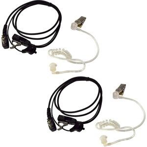 Hqrp Headset 2-Pack - Hands Free Acoustic Tube Microphone for Yaesu Radio Hqrp Headset 2-Pack - Hands Free Acoustic Tube Microphone for Yaesu Radio